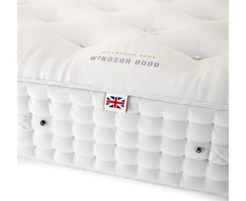 Millbrook Beds Windsor 8000 FLOOR SAMPLE Mattress Only Reg Price $7500 - Sale Price $3750  - SET PRICE (includes Foundation with Coils and Legs) Regular Price $8475 - Sale Price $4237.50  SOLD!!!